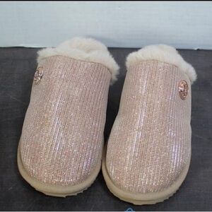 Michael Kors slippers, measuring 10 inches, beige, fit like a 8.5, NWOT